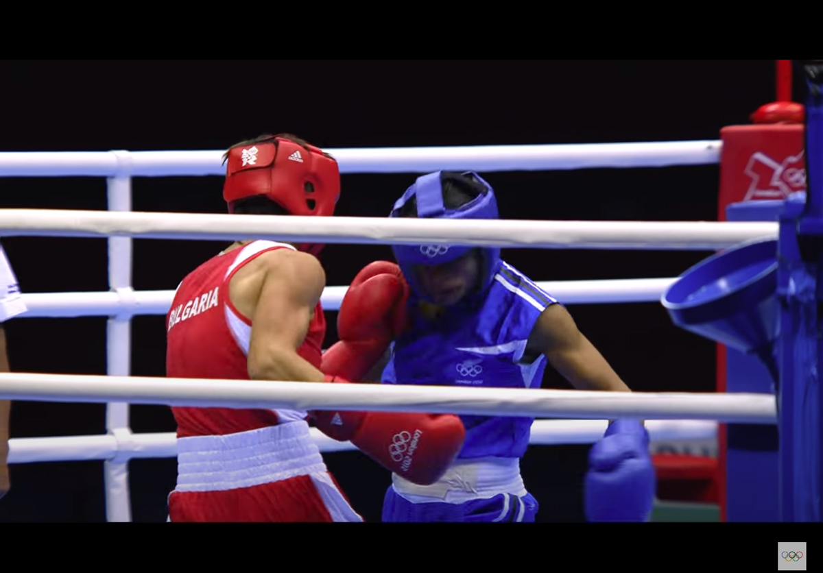 Кадър от мач на Стойка Кръстева от YouTube канала на Олимпиадата в Токио